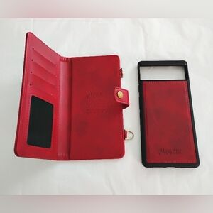 Red MUGGI Phone Wallet Case